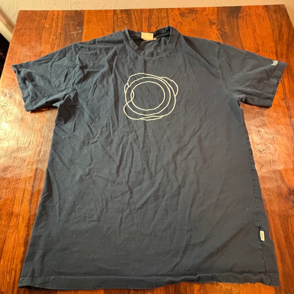 Hakro No 293 Navy Blue Holoride Graphic T-Shirt Mens 2XL Cotton‎ Short Sleeve